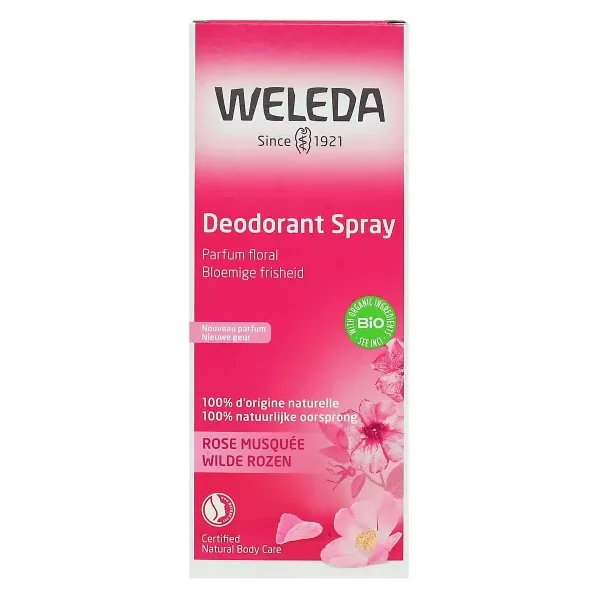 Weleda Déodorant Spray à la Rose Musquée - 100 ML