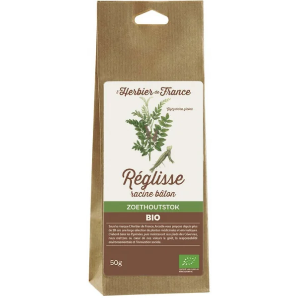 Herbier de France Bâtons de Réglisse Bio - 50 GR