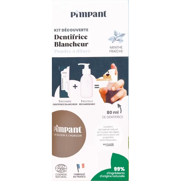 Pimpant Kit Découverte Dentifrice Blancheur Menthe