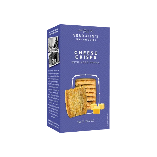 Verduijn's Fine Biscuits Cheese Crips au fromage - 75 GR