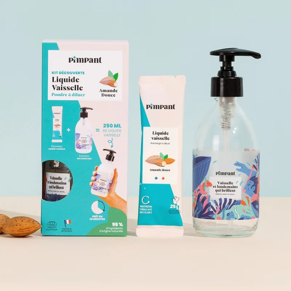 Pimpant Kit Découverte Liquide Vaisselle Amande - 250 ML