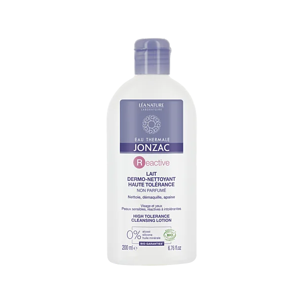 Eau de Jonzac Reactive Lait Dermo Nettoyant Bio - 200 ML