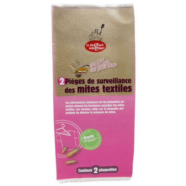 La Droguerie Écologique Contrôle des Mites Textiles - 2 Plaquettes