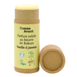 Comme avant Parfum solide sucré et fruité au beurre de kokum vanille & jasmin