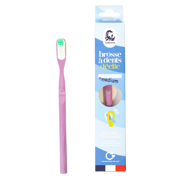 Lamazuna Brosse à dent Médium Lila Rechargeable - 1 Pièce