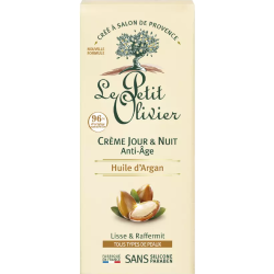 Le Petit Olivier Crème Jour & Nuit Anti-Âge à l'Huile d'Argan - 50 ML