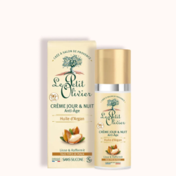 Le Petit Olivier Crème Jour & Nuit Anti-Âge à l'Huile d'Argan - 50 ML