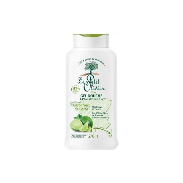 Le Petit Olivier Gel Douche à l'Eau d'Olive Bio & Citron Vert de Corse