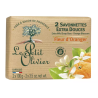 Le Petit Olivier Lot de 2 Savonnettes Extra Douces Fleur d'Oranger