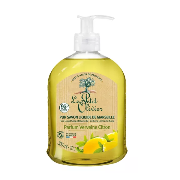 Le Petit Olivier Pur Savon Liquide de Marseille Parfum Verveine Citron - 300 ML