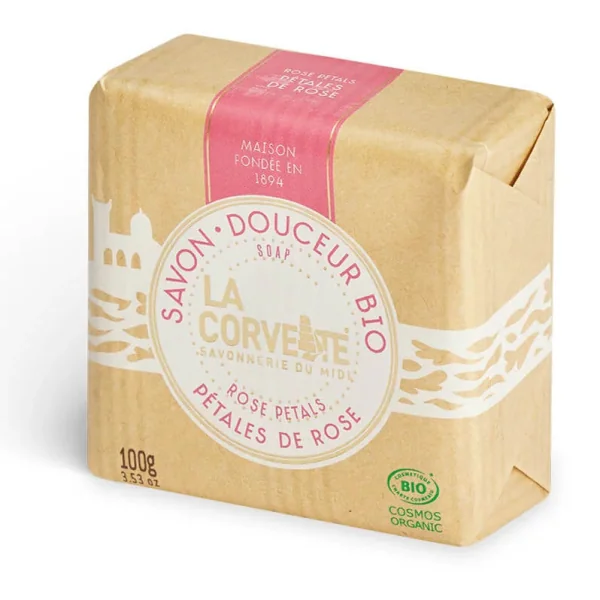 La Corvette savon douceur bio pétales de rose 100GR