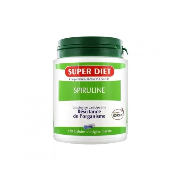 Superdiet Spiruline Bio - 120 Capsules