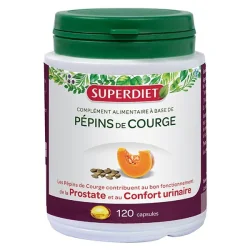 Superdiet Huile de Pépin de Courge - 120 Capsules