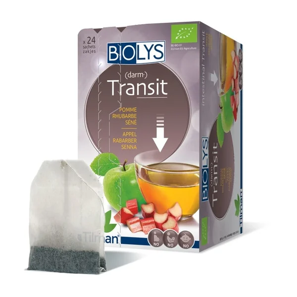 Biolys Transit Pomme & Rhubarbe-Séné - 24 sachets