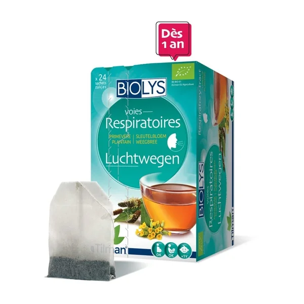 Biolys Voie respiratoire Primevère-Plantain 24 sachets