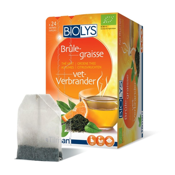 Biolys Brûle Graisse Thé Vert & Agrumes - 24 sachets