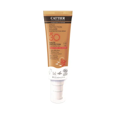 Cattier Spray Protection Solaire Visage & Corps SPF30 125ml