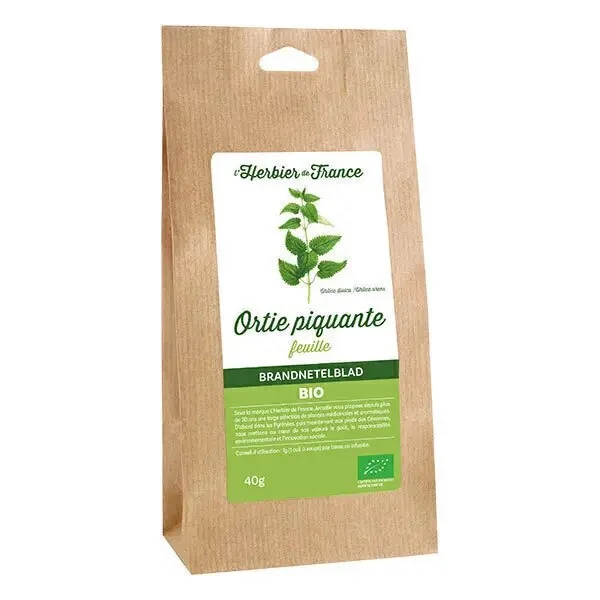 L'Herbier de France Ortie piquante feuilles bio 40g